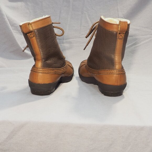 Ugg Boots Womens Size 8 Brown Leather Waterproof Shearling Adirondack Duck Hike - Picture 7 of 16